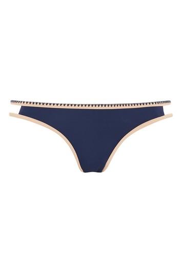 Topshop Stitched Edge Bikini Bottoms