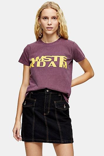 Topshop Amsterdam Shrunken T-shirt