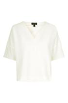 Topshop Scuba Seam V Neck Tee