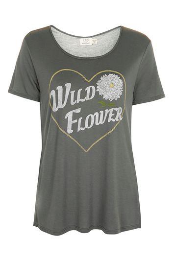 Topshop Wild Flower Tee By Project Social T