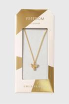 Topshop Gold Plated Dragonfly Ditsy Necklace