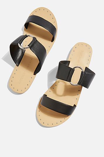 Topshop *wide Fit Hooray Two Strap Sandals