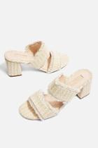 Topshop Two Part Woven Mules