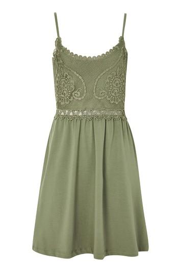 Topshop Petite Crochet Lace Sun Dress