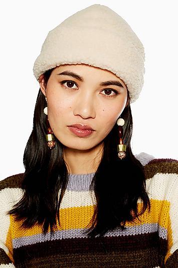 Topshop Borg Beanie Hat