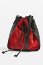 Topshop Zena Suede Mini Bucket Bag