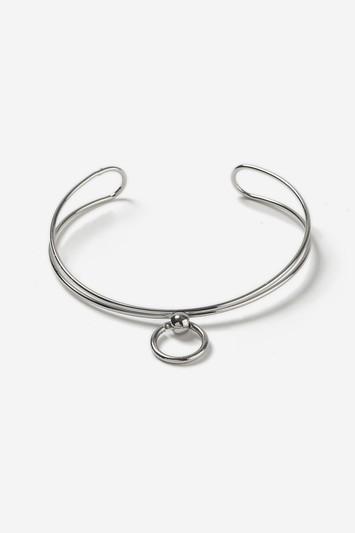 Topshop Silver Ring Charm Bangle