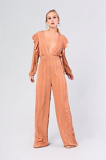 Glamorous Tall *plunge Jumpsuit By Glamorous