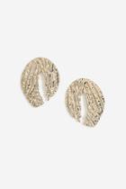 Topshop Textured U Shape Stud Earrings