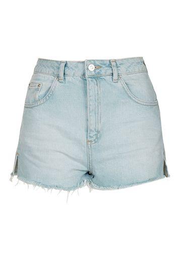 Topshop Tall Bleach Raw Hem Mom Short