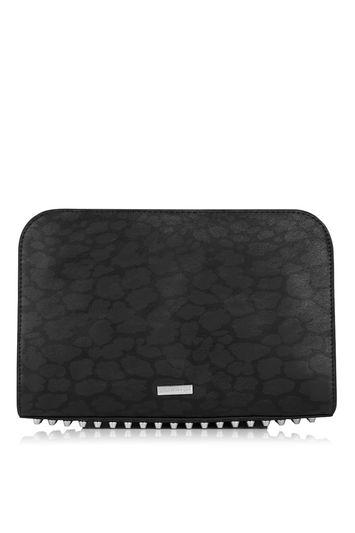 Topshop *black Pony Hair Cross Body Bag By Skinny Dip