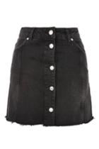 Topshop Tall Button Through Mini Skirt