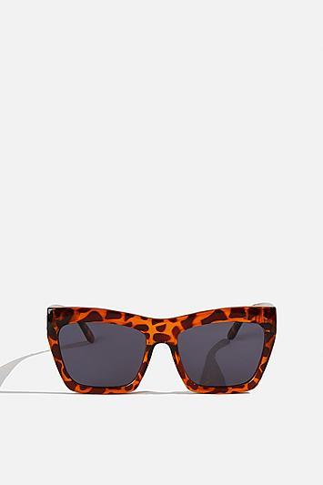 Topshop *victoria Tortoiseshell Sunglasses By Skinnydip