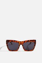 Topshop *victoria Tortoiseshell Sunglasses By Skinnydip