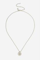 Topshop *december Birthstone Coin Ditsy Necklace