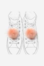 Topshop Fluffy Pompom Lace Shoe Clips