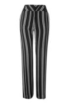 Topshop Striped Wide Leg Trousers