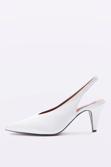 Topshop Jemma Point Mid Heel Court Shoes