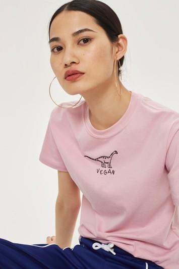 Topshop 'vegan Dino' T-shirt By Tee & Cake