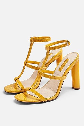 Topshop *wide Fit River Strappy Block Heels