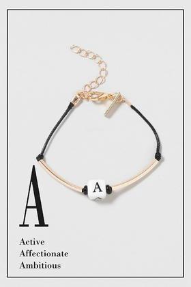 Topshop A Initial Bracelet