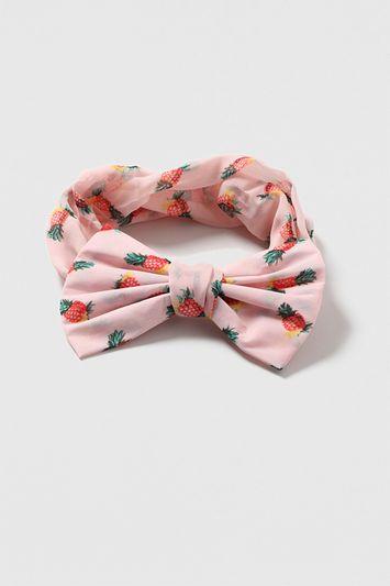 Topshop Pineapple Print Bow Headband