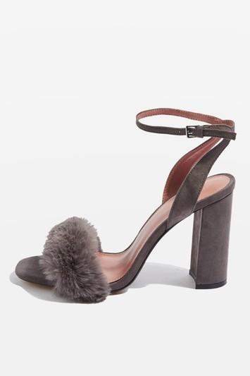 Topshop Maison Faux Fur Sandals