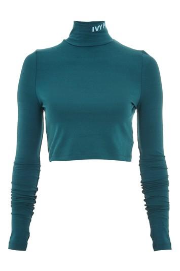 Topshop Funnel Neck Backless Top By Ivy Park
