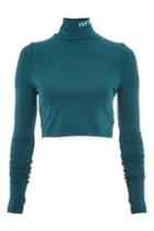 Topshop Funnel Neck Backless Top By Ivy Park