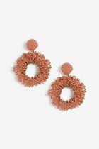 Topshop Seedbead Ring Drop Earrings