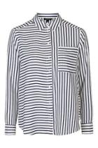 Topshop Tall Simple Mix Stripe Shirt