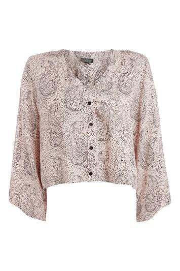 Topshop Petite Hidden Tiger Print Top