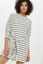 Topshop Petite Stripe Cut + Sew Dress