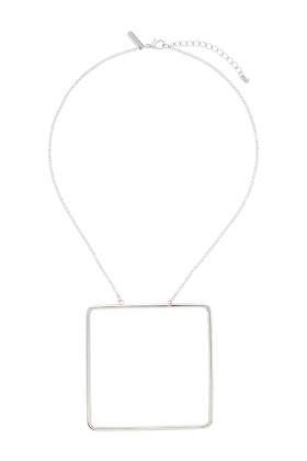 Topshop Large Square Drop Necklace