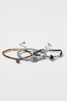 Topshop Bead And Cord Bracelet Pack