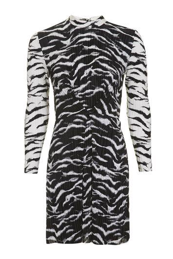 Topshop Zebra Plisse Dress