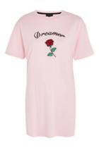 Topshop Dreamer Embroidered Sleep T-shirt