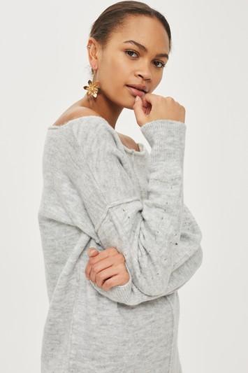 Topshop Petite Seam Stretch Jumper