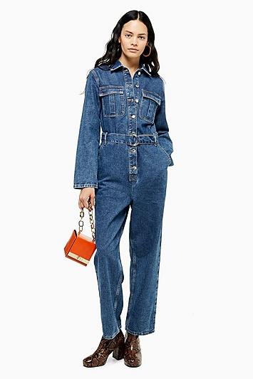 Topshop Petite Seattle Utility D Belt Boilersuit