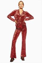 Band Of Gypsies Crushed Velvet Flared Trousers By Band Of Gypsies