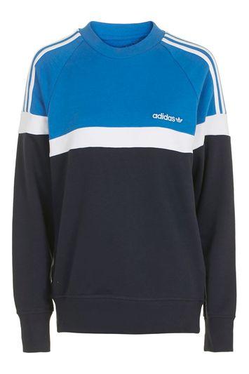 Topshop Colour Block Sweatshirt By Adidas Originals