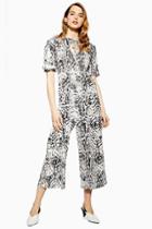 Topshop Snow Leopard Jumpsuit