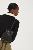 Topshop Leather Studded Mini Backpack