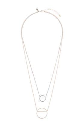 Topshop Clean Circle Multirow Necklace