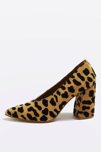 Topshop Gina V-cut Flare Block Heels