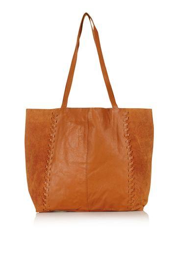 Topshop Whip Stitch Shopper Bag