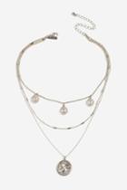 Topshop Coin Layered Choker Necklace