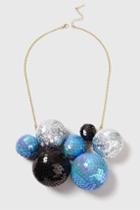 Topshop Large Sequin Ball Necklace