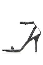 Topshop Limited Edition Paisley Strappy Leather Shoes