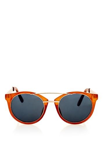 Topshop Lola Laid On Metal Sunglasses